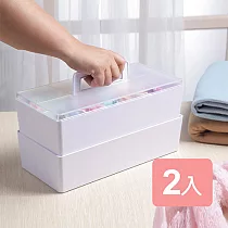 《真心良品x樹德》潘朵拉手提式工具收納箱2入組 黑色
