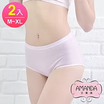AMANDA艾曼達 加長防漏生理褲─舒適棉柔(M─XL 2件)M黑+隨機色
