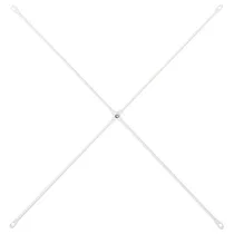 [MUJI 無印良品]SUS交叉桿 /亮面淺灰/42─56/小/9S