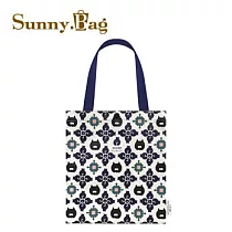 Sunny Bag ─ 捲毛力卡─學院風側背袋(深藍色貓咪)