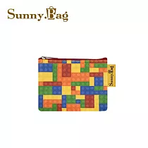 Sunny Bag ─ 零錢包─彩色積木─拉鍊紅