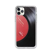 防摔唱片立體紋路手機殼(經典紅)iPhone─11