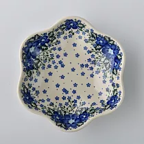 波蘭陶 青花涼夏系列 花型盤 小 20cm 波蘭手工製