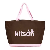 Kitson SPRINKLE帆布托特包─咖啡粉