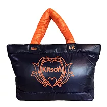 Kitson 經典愛心款LOGO太空包─海軍藍/橘