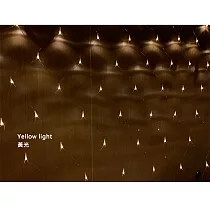 【JP嚴選─捷仕特】6*4公尺─新款可串接LED戶外防水網燈 聖誕燈 網燈 造景燈 冰條燈 氣氛燈 氣氛 黃光