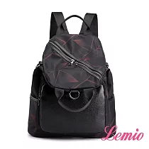 【Lemio】學院風牛津布三用百變包(熱情紅)