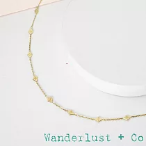 Wanderlust+Co 澳洲品牌 北極星菱形金色頸鍊 Zyia Choker