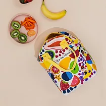 【加拿大Fluf有機棉】拉鍊隨手袋- 彩虹水果