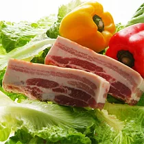 【吉品養生】安心豬系列_帶皮五花肉條(600g)