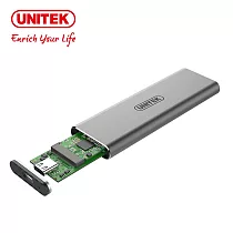 UNITEK USB3.1 Gen2 Type─C to M.2 SSD(PCIe/NVMe)鋁合金外接盒