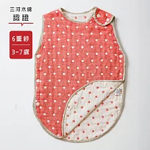 日本6重紗∥呼呼防踢被_3─7歲│喜福HiBOU耀眼紅