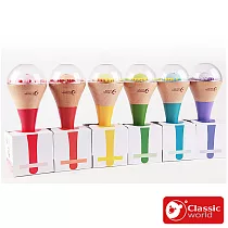 【德國 classic world 客來喜經典木玩】虹彩沙鈴《40527》紅色
