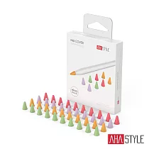 AHAStyle Apple Pencil 矽膠小筆尖套 增加摩擦力 手感升級 筆頭保護套(40組入) 繽紛款