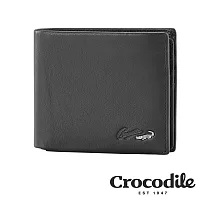 【Crocodile】Crocodile Noble系列中翻短夾 0103─09406─01 黑色