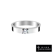 Royal Damon羅亞戴蒙 定情 戒指 小 R─RZ522 國際圍8號