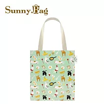 Sunny Bag x 貓小姐Ms.Cat─學院風側背袋_蛋蛋的N種吃法─綠
