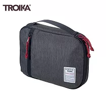 德國TROIKA商務品味科技包BBG54/GY(防水;19x26公分)3C電子產品收納包商務包 適耳機充電線小平板