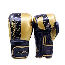 MaxxMMA 拳擊手套─3D黑金─散打/搏擊/MMA/格鬥/拳擊10oz