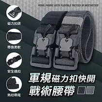 軍規磁力扣快開戰術腰帶 軍綠