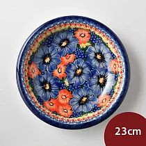 波蘭陶 仲夏紫蜜系列 圓形深餐盤 23cm 波蘭手工製
