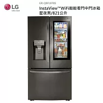LG 樂金 GR─QBFL87BS 821公升 InstaView™ 敲敲看門中門冰箱 星夜黑 含基本安裝+舊機回收 星夜黑