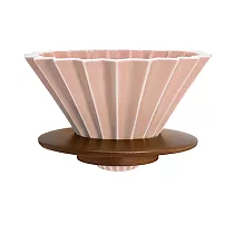 日本ORIGAMI 陶瓷濾杯組M 霧粉色