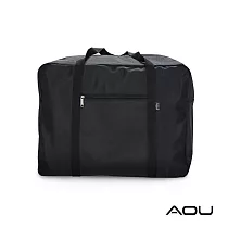 AOU 台灣製 加厚布料 中型單幫袋 批貨袋 旅行袋 大容量收納袋 露營裝備袋 棉被袋 工具包 購物袋424B 黑色