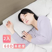 【Beroso倍麗森】超值兩入組─台灣SGS檢驗合格3D空氣棉防鼾護頸紓壓蝶型記憶枕頭(12cm中枕 側睡枕)