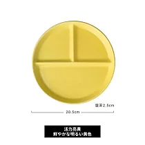 【DR.Story】熱銷好評專業飲食控管211餐盤 瘦身餐盤 定量飲食 211餐盤 分量 三格 健身餐盤 減肥餐盤 活力亮黃