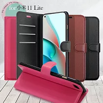 Dapad for 小米 11 Lite 百搭時代多卡式夾層皮套 黑
