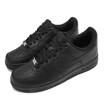 Nike 休閒鞋 Air Force 1 07 運動 男鞋 經典款 AF1 皮革 簡約 穿搭 全黑 CW2288001 27cm BLACK/BLACK