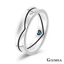 GIUMKA 925純銀戒指尾戒 尋找愛 情人戒指 情人節 剛玉 禮物 情侶對戒 單個價格 MRS20004 寬版美圍9號