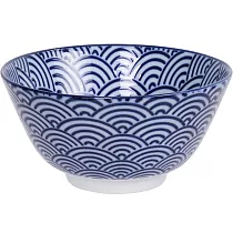 《Tokyo Design》瓷製餐碗(浪紋藍12cm) | 飯碗 湯碗