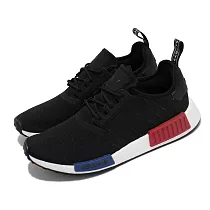 adidas 休閒鞋 NMD R1 襪套 運動 經典復刻 男女鞋 愛迪達 Core Black 情侶鞋 黑 紅 藍 GZ7922 23.5cm BLACK/WHITE