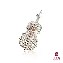 BILLY KING 貝麗晶 【樂器系列─85】(BK185) 小提琴水晶鑽胸針