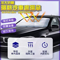 加大防曬隔熱汽車遮陽傘 小款