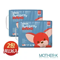韓國K─MOM 頂級超薄瞬吸紙尿布─S(68片) 2包(箱購)