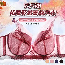 大尺碼超薄聚攏蕾絲內衣 膚40{90}款