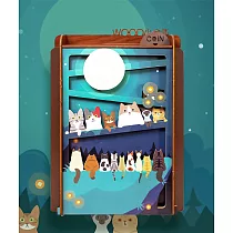 WOOD小金庫|我的小金庫 月亮貓咪