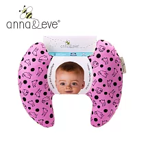 Anna&Eve 美國 嬰幼兒 頭頸支撐保護枕 ─ 紫色兔子躲貓貓