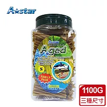 【A Star】Aged五星高齡犬用潔牙骨桶裝1100G(多種尺寸) M