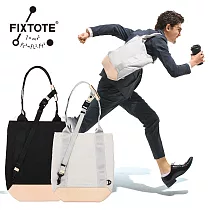 日本FIXTOTE|專利不晃落減壓設計 托特包 銀色─M