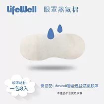 【Qlife 質森活】LifeWell眼罩AK─106專用蒸氣棉片8入裝