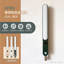 【CHiZY】雙頻磁吸感應燈 墨綠色