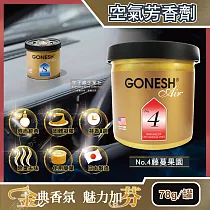 日本GONESH─室內汽車用香氛固體凝膠空氣芳香劑78g/罐(長效8週持久芳香型) No.4藤蔓果園