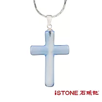 石頭記 水晶項鍊─水晶十字 (多色選) 藍水晶