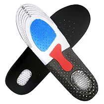 【EZlife】足弓支撐透氣減震運動鞋墊(2雙組) 28cm 黑色