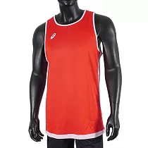 Asics Apparels [2063A255─600] 男 籃球背心 訓練 運動 吸濕 快乾 輕量 舒適 雙面 紅 3XL 紅