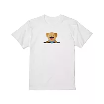 【kuroi─T】Cute Guide Dog | 公益純棉中性短T 2XL 白色
